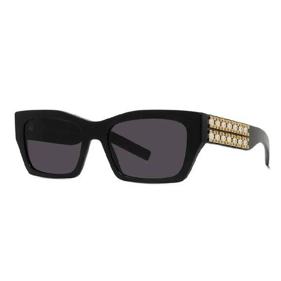 BRAND NEW Givenchy Sunglasses GV40077I 01A Shiny Black and Studs/Grey Women main image 11
